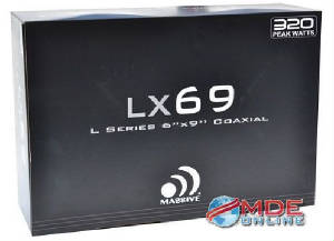 Massive Audio LX 69 6" x 9" 160W RMS  2-Way LX Series Coaxial Car Audio Speakers
