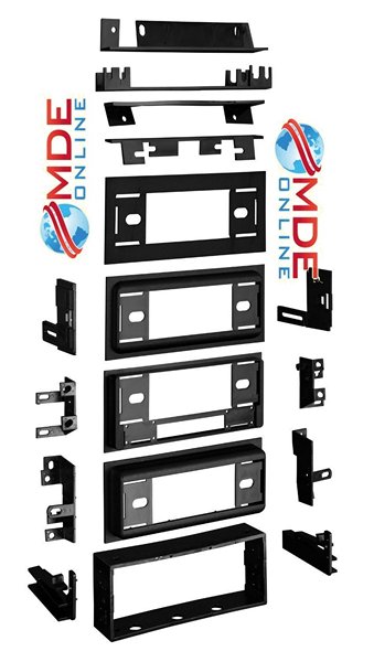 Single Din Radio Proision Eq Provision 1982 - 2005 Gm Single Din Installation Multi Kit With Eq Option Offers Quick Conversion From 2-Shaft To Din Includes 4 Abs Plastic Face Plates: Flat 1/2", 1/2" With Equalizer Option, And 1" Extension Which Snap Onto The Plastic Housing For 1982-96 GM with equalizer option and mounting brackets