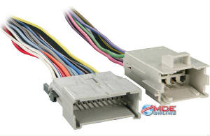 The Metra 70-2054 bypass harness lets you install an aftermarket stereo in select 1998-2008 GM vehicles, bypassing the factory amplifier.  The harness includes a 17-foot cable that connects at one end to the output plug of your factory amplifier, and on the other end to your aftermarket receiver.  This provides you more flexibility depending on the location of your factory amplifier.