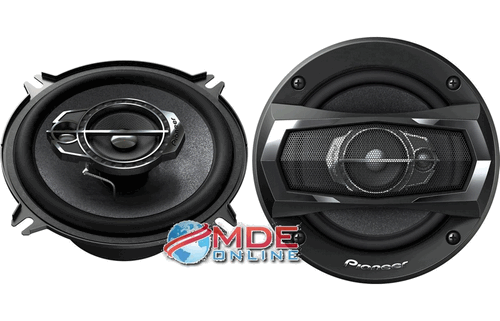 Pioneer Model TS-A1375R 5-1/4&quot; 3-way car speakers  Product Features: 5-1/4&quot; 3-way car speakers (pair) multilayer mica-matrix woofer with rubber surround 3/8&quot; PET dome tweeter 1-5/8&quot; cone midrange power range: 5-50 watts RMS (300 watts peak power) frequency response: 49-31,000 Hz sensitivity: 89 dB top-mount depth: 2-1/8&quot; grilles included warranty: 1 year